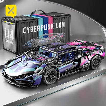 ToylinX Technical Building Blocks Racing Sport Car Speed Vehicle Model City Mechanical Super Bricks Puzzle Toys Adult Gift