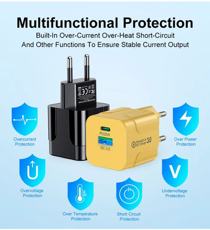 25W USB C HighEfficiency FastCharger iPhone 15 Pro Max - Smarsty