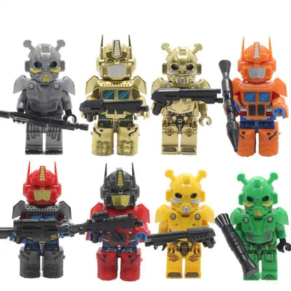 building blocks action doll mini city figures toys girls soldiers policeman robot worker fireman farmer cook movie characters