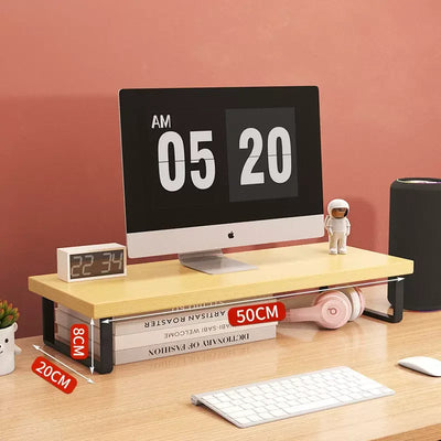 30/40/50cm Monitor Raised Shelf Office Laptop Bracket Desktop Computer Stand Desktop Rack Home Storage Holders Organizer by Smarsty