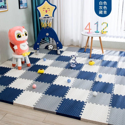 12pcs Foam Baby Play Mat Puzzle Mat Kids Interlocking Exercise Tiles Rugs Floor Tiles Toy Carpet Soft Carpet 30*30*1cm - Smarsty