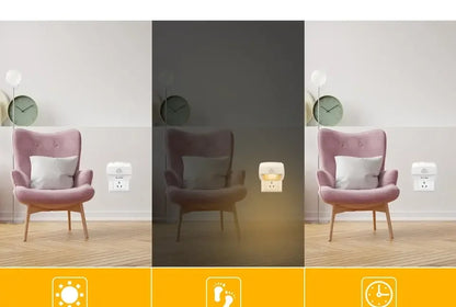 Motion Sensor LED Night Light for Bedrooms and Hallways - Smarsty