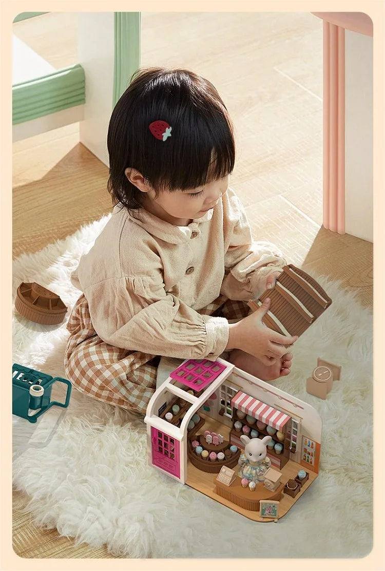 Original Toys Miniature Items Furniture Family Toys Dollhouse LivingRoom Bathroom Kitchen Set Pretend Creative Ideas Kids Toys by Smarsty