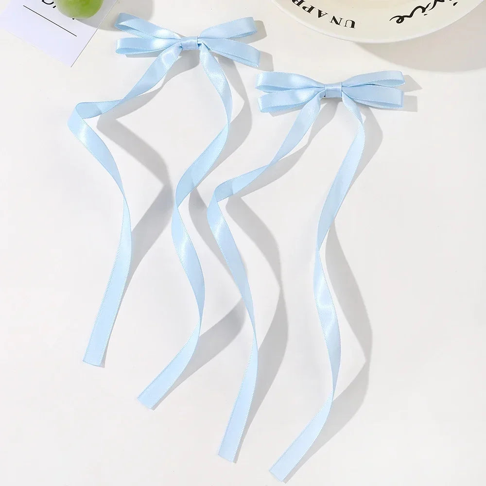 Fabric Hair Bow Clips Set for Women and Girls - Smarsty