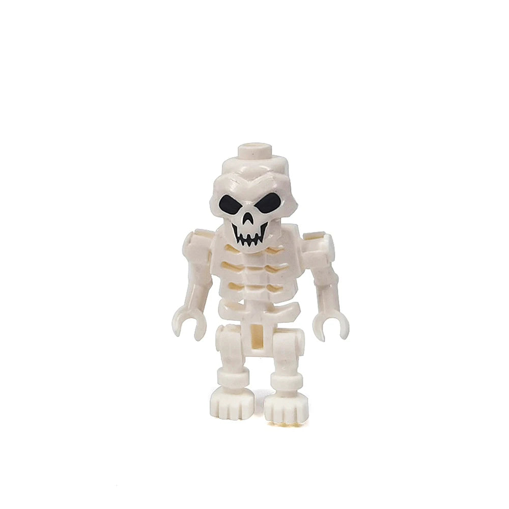 MOC Halloween Skeleton Army Mini Doll Building Blocks DIY Assembled Building Blocks Character Doll Skeleton Horse Ornaments Toy