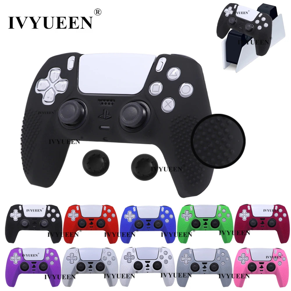 Ivyueen Anti-Slip Silicone Cover for PS5 Controller - Smarsty
