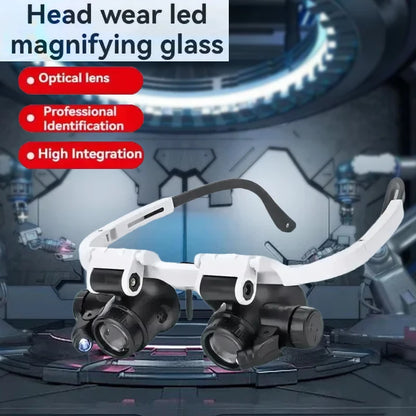 LED Magnifying Glass with Adjustable Magnification for Precision Viewing - Smarsty