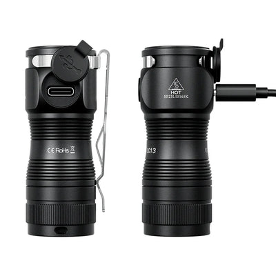 Sofirn Mini SC13 SST40 LED 1300lm Tactical 18350 Rechargeable Flashlight 6000K Keychain Emergency Torch Led Light with Magnetic - Smarsty