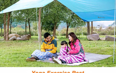 Camping Mat Foam Foil Blanket Aluminum Insulation Foam Foil Mat Sleeping Pad Thermal Outdoor Tent Footprint Reflecting Heat by Smarsty