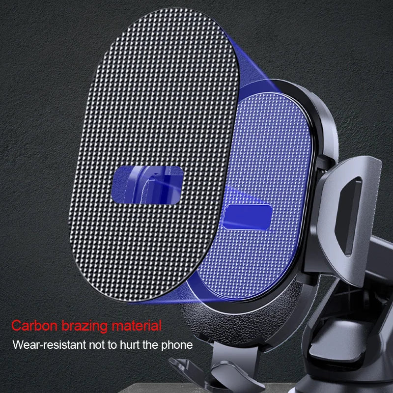 Gravity Car Phone Holder Dashboard Mount One Press Lock - Smarsty