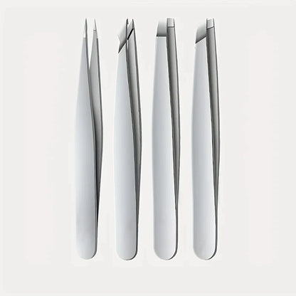 Ouriner Stainless Steel Eyebrow Tweezers Set for Precision Hair Removal - Smarsty