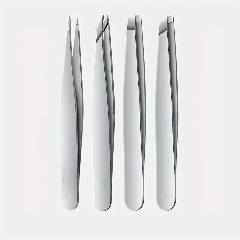 Ouriner Stainless Steel Eyebrow Tweezers Set for Precision Hair Removal - Smarsty