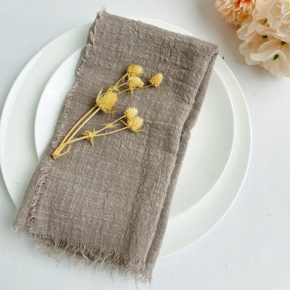 Reusable Cotton Wedding Napkins for Rustic Table Decor - Smarsty