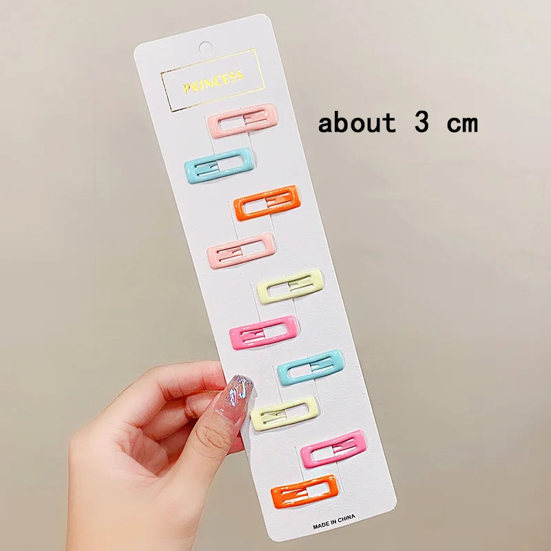 Cute Colorful Star Hair Clips Set for Girls - Smarsty