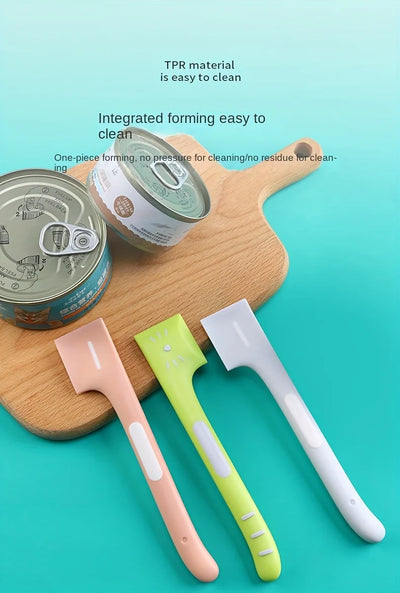1 Piece of Cat Canned Spoon, Dog Wet Food, Pet Feeding Mixing, Long Handle Cat Spoon, Canned Opening, Pet Canned Spoon