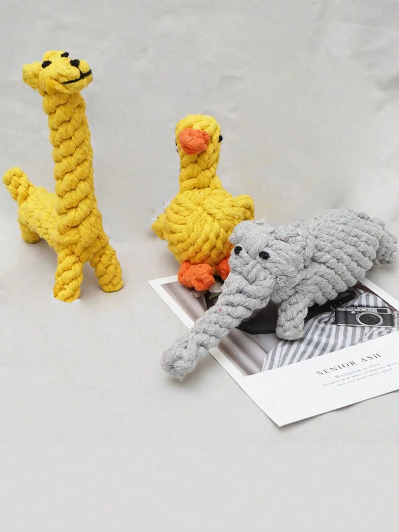 Hand-Woven Cotton Rope Dog Toy for Strong Chewers - Smarsty