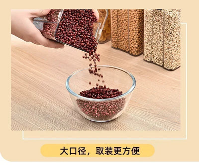 460-1800ml Sets Kitchen Stackable Sealed Jar Plastic Food Storage Box Multigrain Tank Bottle Dried Fruit Tea Storage Containers by Smarsty