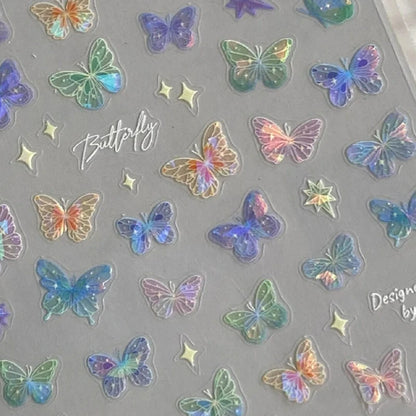 Colorful Butterfly Nail Art Stickers for Stunning Designs - Smarsty