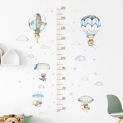 Cartoon Animal Height Ruler Wall Stickers for Kids Room - Smarsty