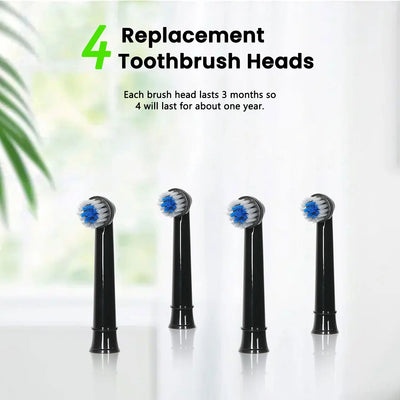 Fairywill Electric Toothbrush T2233Powerful Rotation Cleaning 4 Replacement Heads Rechargeable Sonic Toothbrush for Adults - Smarsty