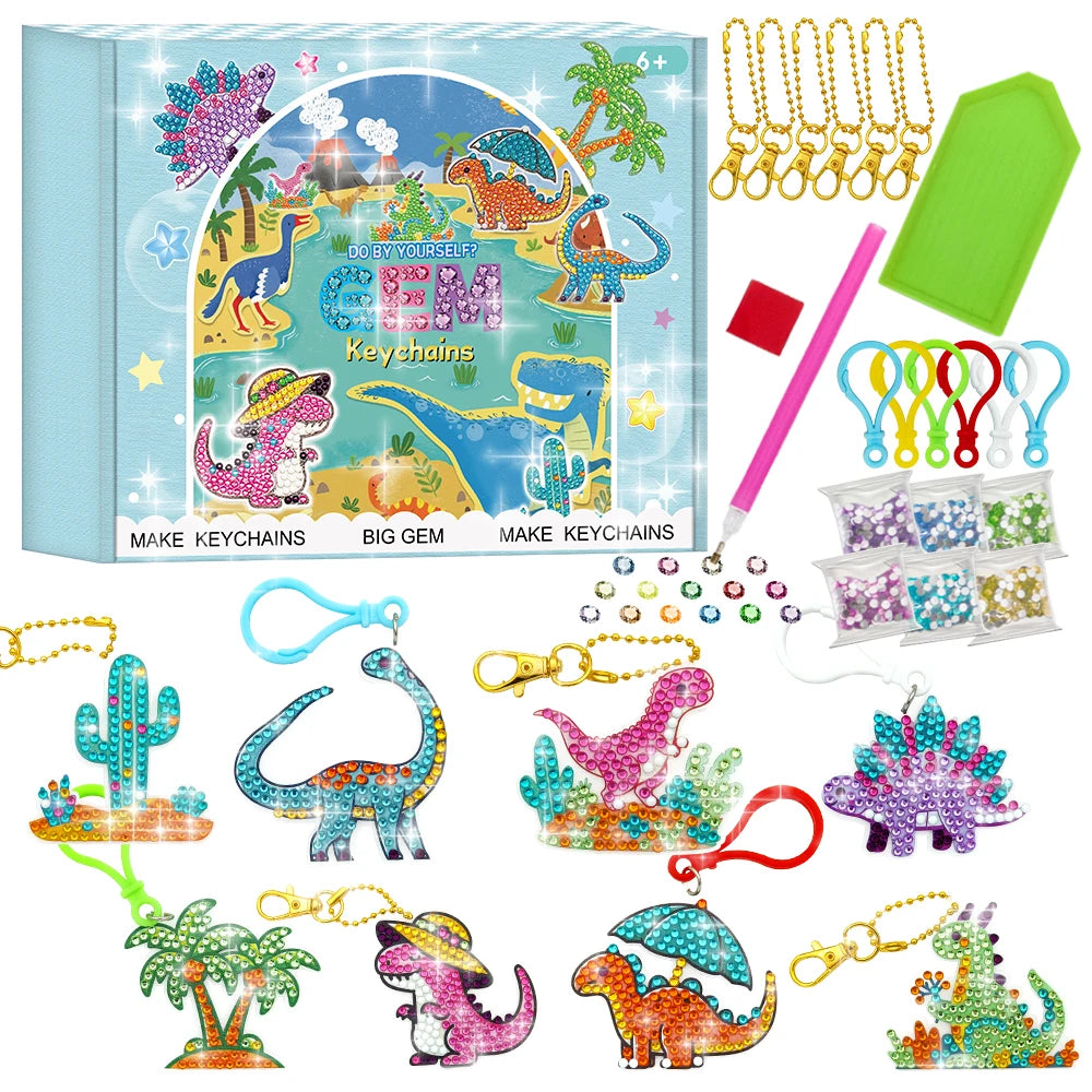 DIY Handmade Diamond Art Keychains Set for Kids - Smarsty