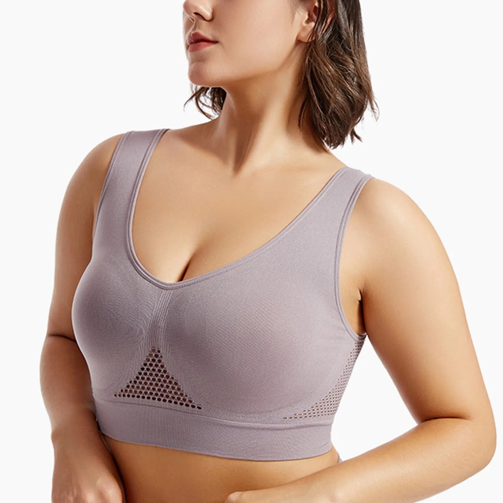 Beautiful Back Sports Bra Shockproof Running Fitness Anti-sagging Upper Collection Soft Support High-strength Women's Yoga Vest - Smarsty