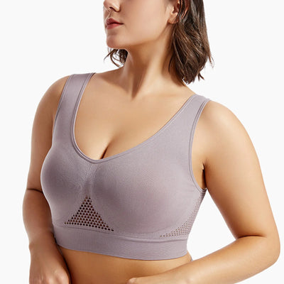 Beautiful Back Sports Bra Shockproof Running Fitness Anti-sagging Upper Collection Soft Support High-strength Women's Yoga Vest - Smarsty