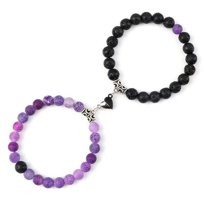 Natural Stone Couple Bracelets Set for Friendship - Smarsty