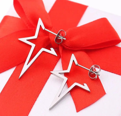 Harajuku Punk Big Star Earrings for Cool Y2K Style Trend - Smarsty