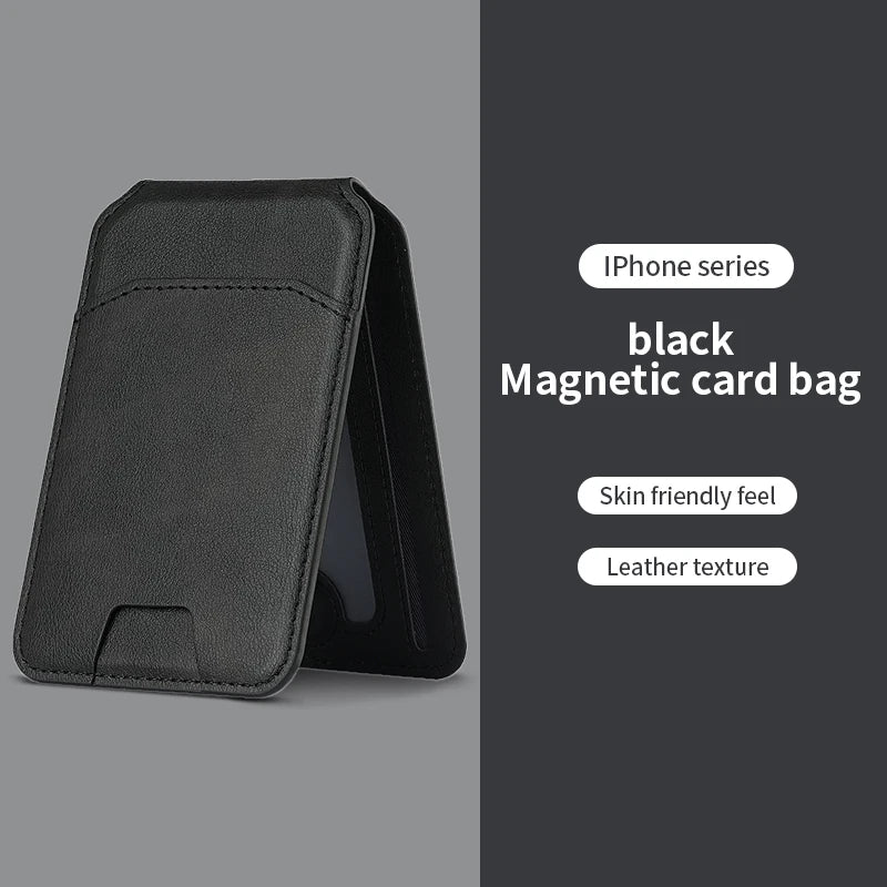 MagSafe Leather Wallet Case for iPhone Card Holder - Smarsty