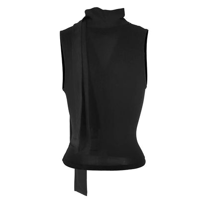 Solid Tank Summer New Women Sexy Sleeveless V-Neck Lady Top Fashion Bandage Streetwear Casual Slim Tank Elegant Knitted Clothing - Smarsty
