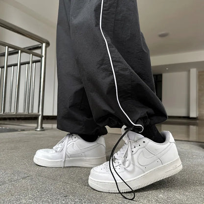 Women Casual Joggers Pants Fashion Streetwear Oversized Sports Wide Leg Pants Hip Hop Y2k Sweatpants High Waist Baggy Trousers - Smarsty