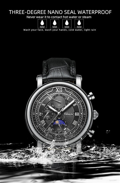 Chenxi Leather Chronograph Quartz Watch for Men - Smarsty