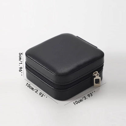 Leather Jewelry Case Travel Organizer with Compartments - Smarsty