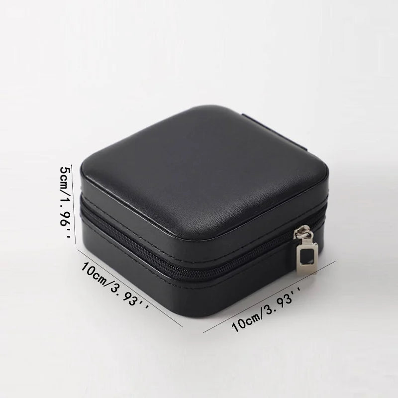 Leather Jewelry Case Travel Organizer with Compartments - Smarsty