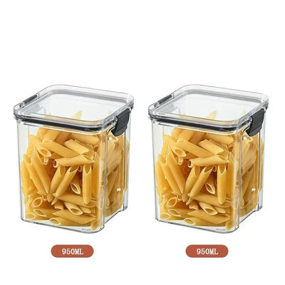 460-1800ml Sets Kitchen Stackable Sealed Jar Plastic Food Storage Box Multigrain Tank Bottle Dried Fruit Tea Storage Containers by Smarsty