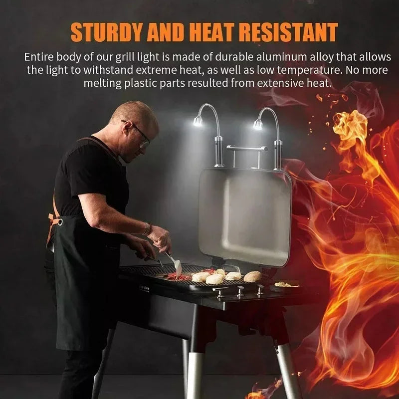 Magnetic LED Grill Light with Flexible Gooseneck - Smarsty
