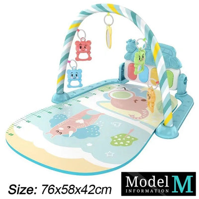 Baby Fitness Stand Music Play Gym Activity Toys Newborn Piano Crawling Blanket Pedal Game Pad Early Education 0-36 Months Gifts by Smarsty