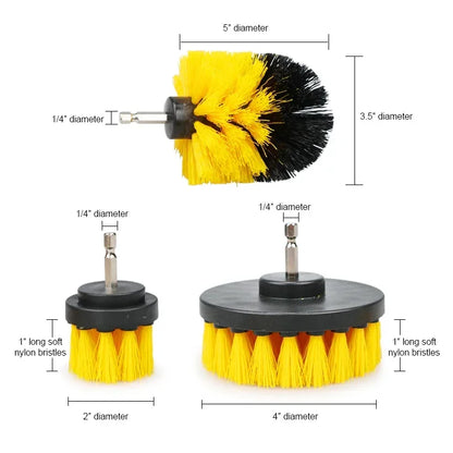 Drill Brush Electric Scrubber Kit For Bathroom Cleaning - Smarsty
