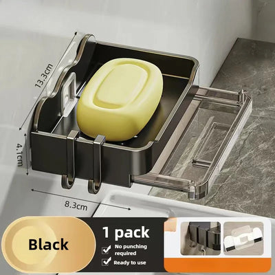 Wall Mounted Soap Holder with Double Drainage Design - Smarsty