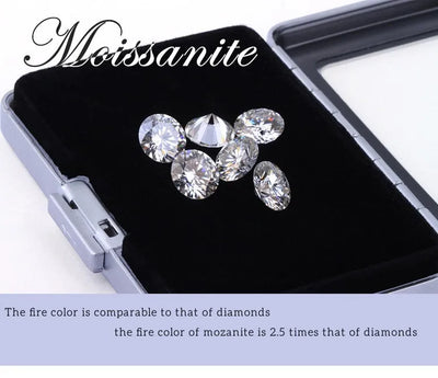 1 CT D Color Moissanite Stud Earrings Sparkling 925 Silver - Smarsty