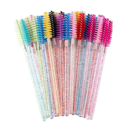 QSTY 50pcs Disposable Eyelash Brush Applicators in 6 Colors - Smarsty