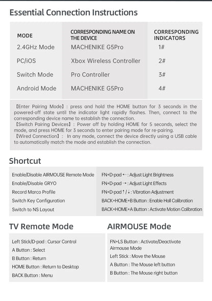 Wireless Gaming Controller with Hall Trigger for Switch and PC - Smarsty