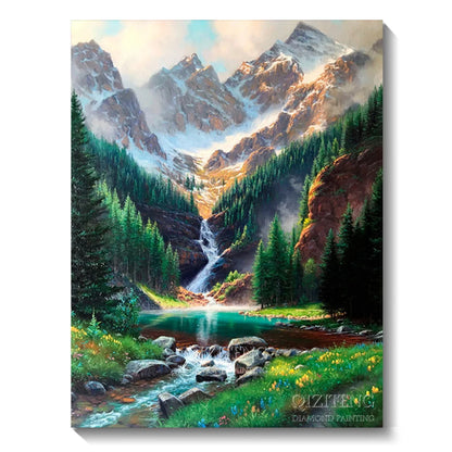 5D Diamond Art Aurora Landscape DIY Wall Decor - Smarsty