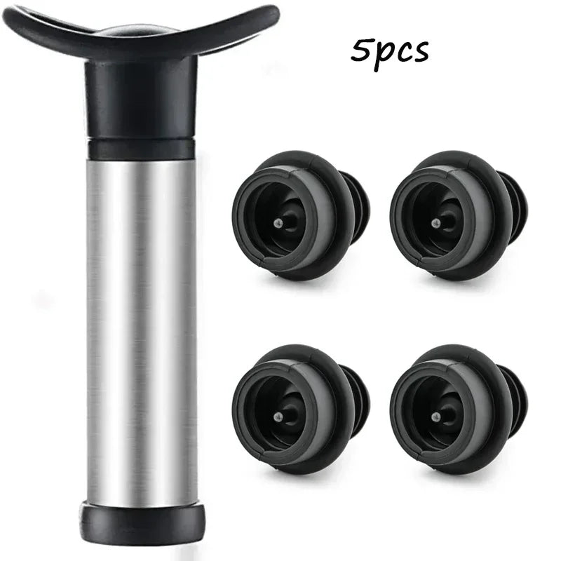 Stainless Steel Wine Stopper Vacuum Pump Eco-Friendly Design - Smarsty