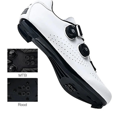 Cycling Sneaker MTB Men Sport Road Bike Boots Flat Racing Speed Sneakers Trail Mountain Bicycle Footwear Spd Pedal Cycling Shoes by Smarsty