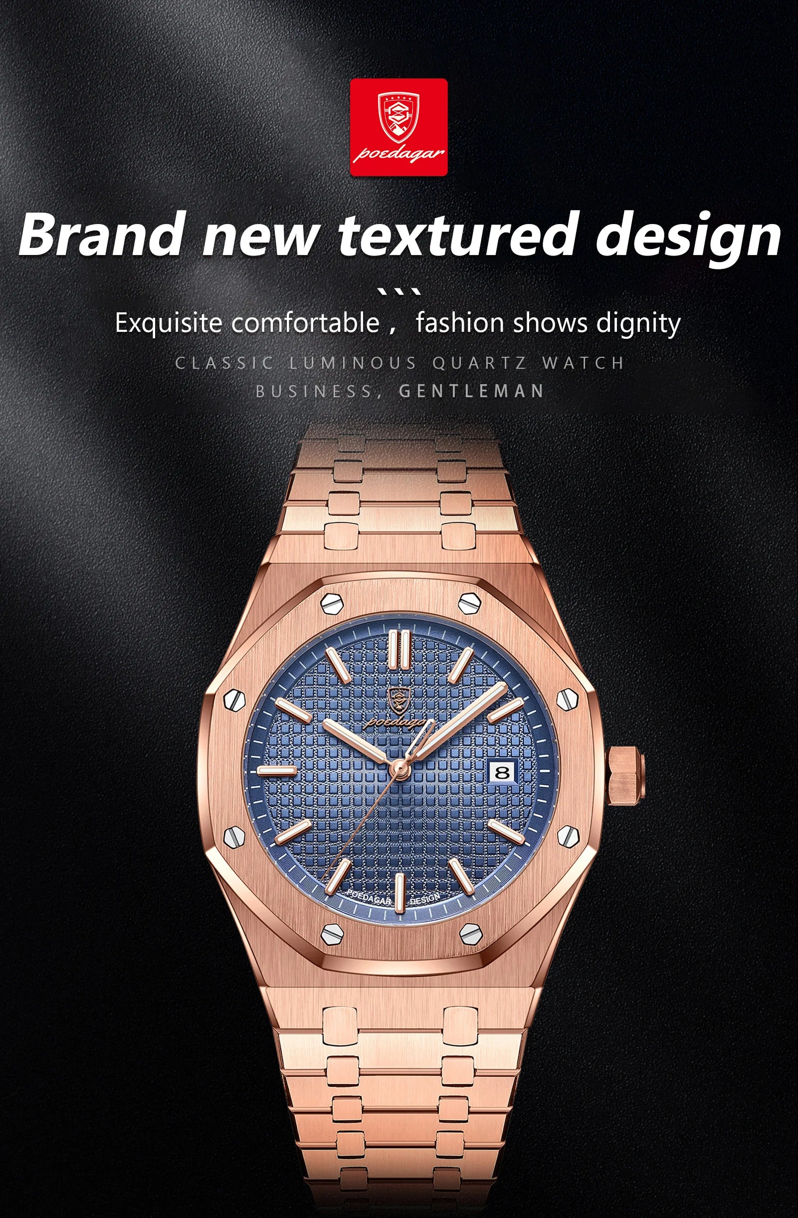 Luxury Waterproof Quartz Wristwatch for Men - Smarsty