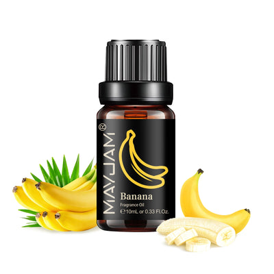 MAYJAM Fruit Essential Oil 10ml Cherry Banana Papaya Grape Litchi Guava Kiwifruit Pear Fig Fragrance Oil for Diffuser Candle - Smarsty