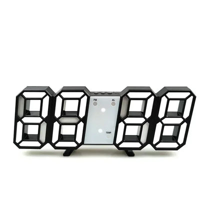3D LED Digital Alarm Clock with Date and Temperature - Smarsty