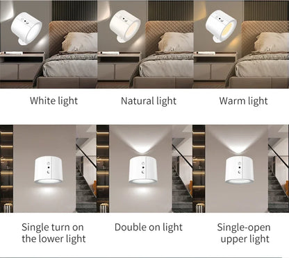Rechargeable LED Wall Light with Remote Control - Smarsty